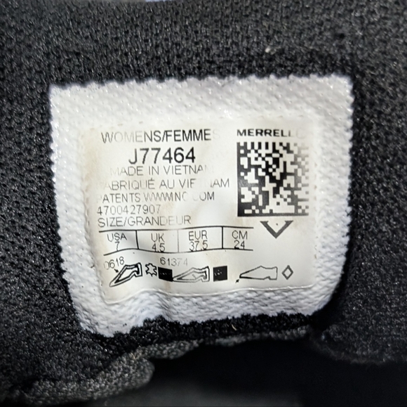 Merrell Moab FST 2 GTX Gore-Tex Black/Granite Hiking Shoes J77448 Women's US 7 - Picture 8 of 8